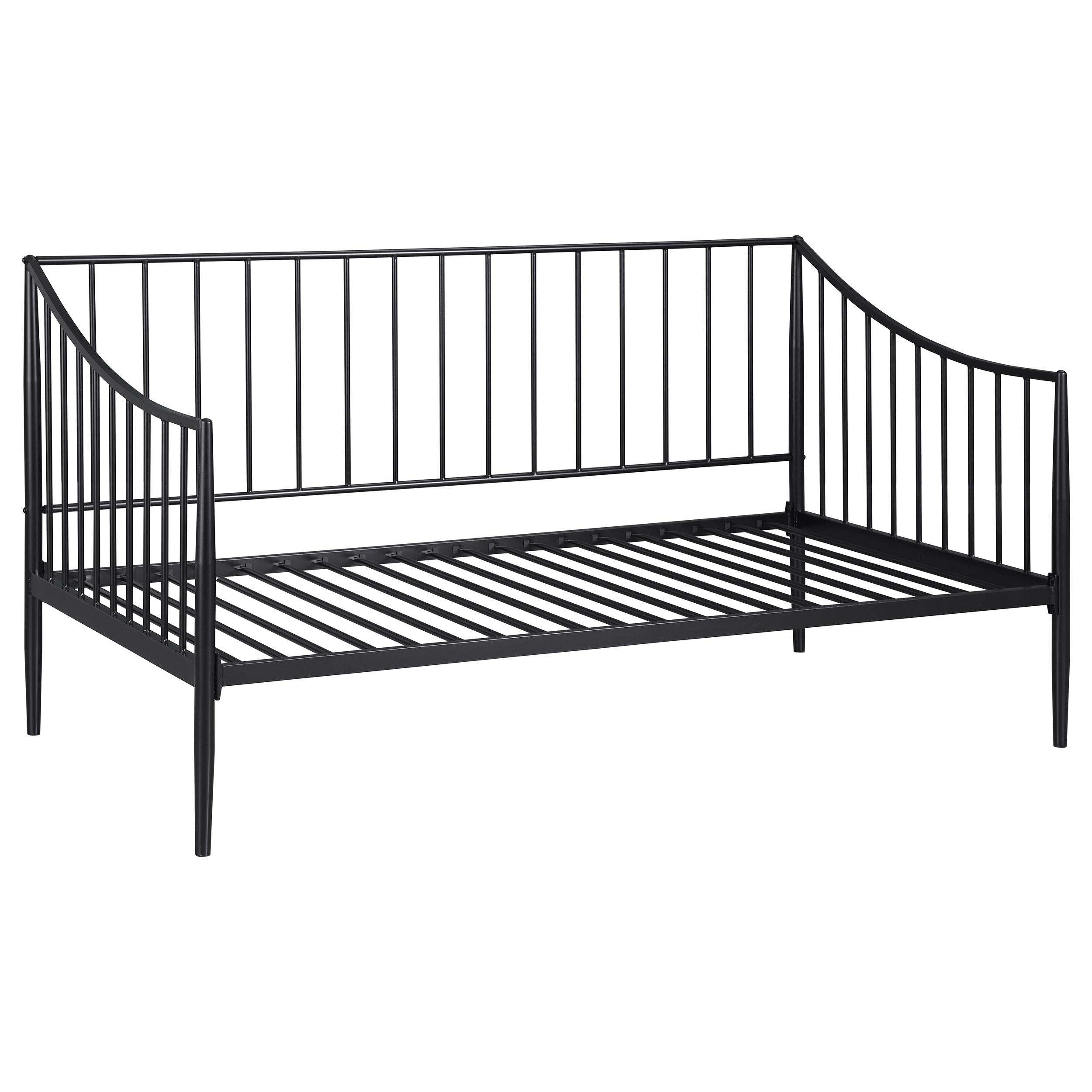 Coaster Furniture Newbury 301056 Metal Twin Daybed Bed Frame - Matte Black IMAGE 1